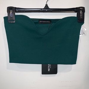 NWT Polyester, scalloped edge bandeau